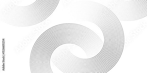 Fototapeta White geometric abstract background overlapping layers on bright space with line effect decoration.