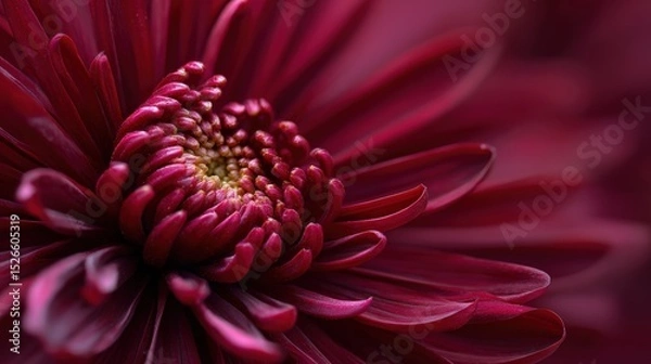 Fototapeta Close-Up of a Vibrant Red Flower in Bloom with Detailed Petals