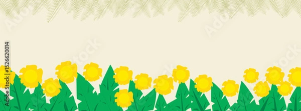 Obraz Summer pattern of Seamless Tropical Leaf and Flower Pattern Backgrounds