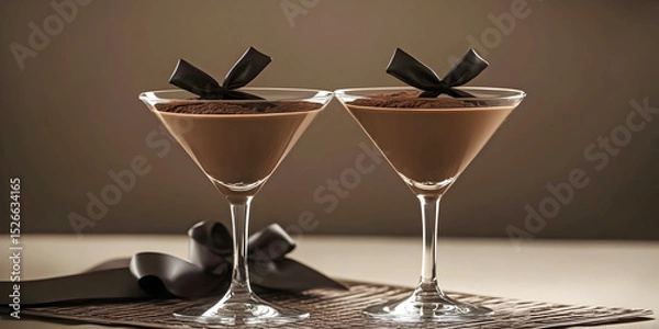 Obraz Chocolate Martini Elegance, ai generated.
