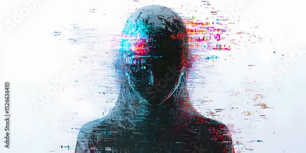 Obraz Digital Disintegration, ai generated,