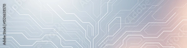 Fototapeta Motherboard technology abstract texture design. Creative idea AI banner concept for internet technology. Software coding. Digital concept for poster, cover, banner, header, web, presentation template.