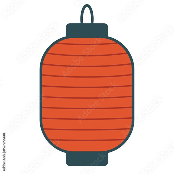 Obraz Summer Festival Red Japanese Paper Lantern Without Text Icon  
