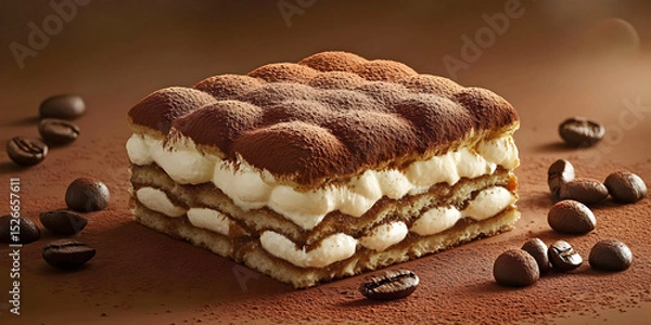 Obraz Tiramisu Delight, ai generated.