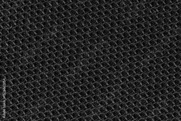 Fototapeta Texture of dense black fabric for tailoring. Canvas. Textile