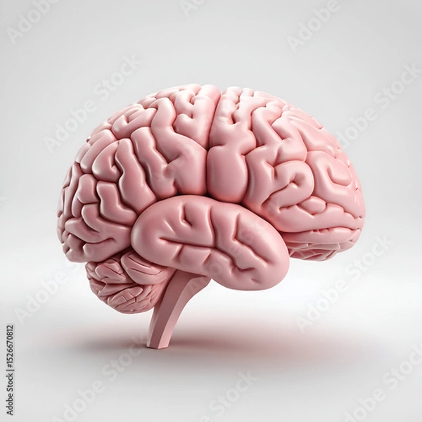 Obraz Detailed Human Brain Model Illustration