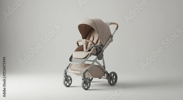 Obraz Beige stroller product photography