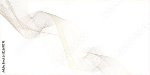 Obraz Abstract wave blend lines on transparent background. Design for banner, wallpaper, background and many more. Undulate Grey Wave Swirl, frequency sound wave, twisted curve lines with blend effect.	
