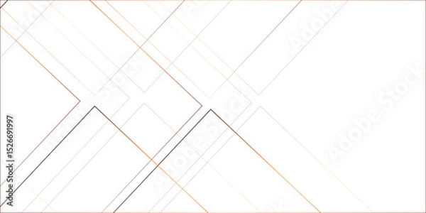 Obraz Modern minimal and clean white gold background with realistic line wave geometric circle shape, abstract white and gold colors with lines pattern texture computer geometric digital connection design .