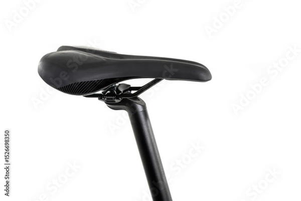 Fototapeta Bicycle seat or saddle isolated on white background