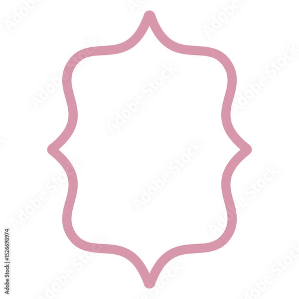 Obraz pink ribbon frame