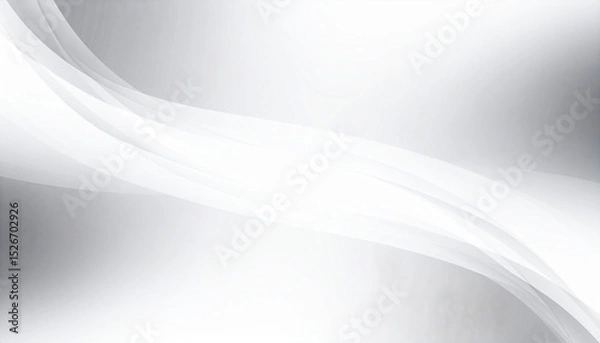 Fototapeta Gray fog gradient, illustration. AI