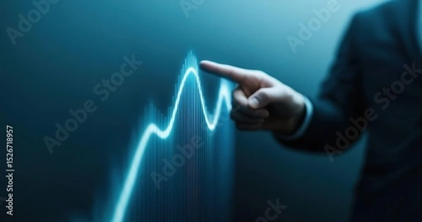 Fototapeta Analyzing Business Growth Trends