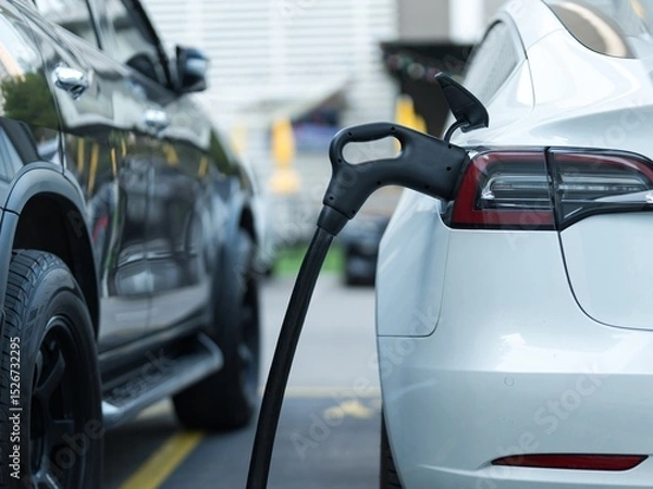 Obraz electric car charging station