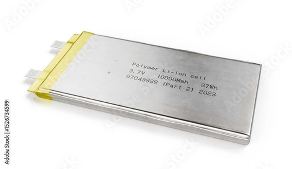 Obraz Lithium polymer batterie isolated - Lipo batterie - 3d illustration
