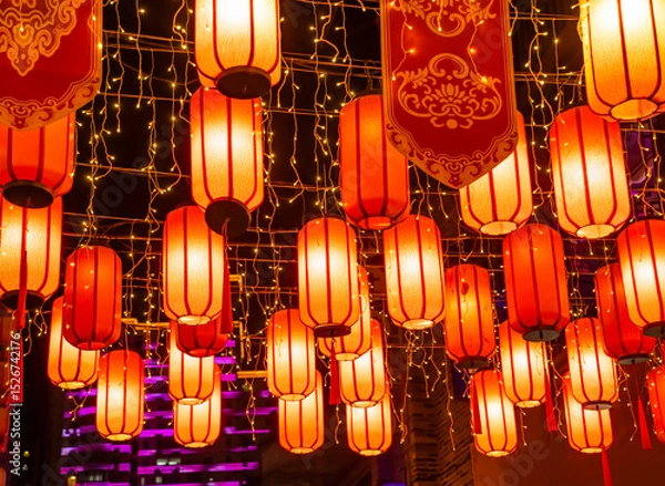 Obraz Tradition decoration lanterns of Chinese