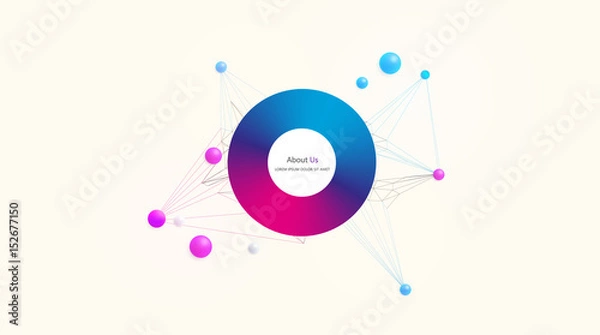 Fototapeta Abstract Geometric Background Vector Illustration