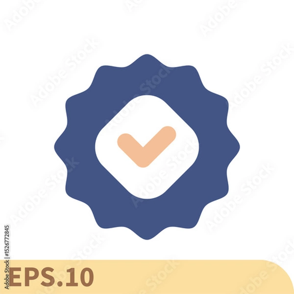 Obraz certified icons  symbol vector elements for infographic web