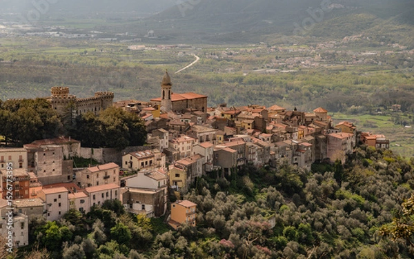 Fototapeta Monteroduni, Molise. Spectacular spring views