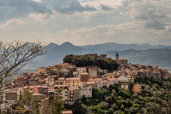 Fototapeta Monteroduni, Molise. Spectacular spring views
