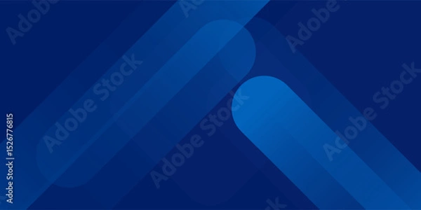 Fototapeta Abstract blue background with glowing geometric lines. Modern blue gradient square shape design. Futuristic technology concept. Suit for brochure, corporate, website, poster, banner, cover modern