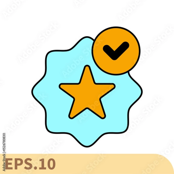 Obraz quality assurance icons  symbol vector elements for infographic web