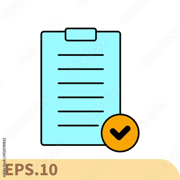Obraz validation icons  symbol vector elements for infographic web