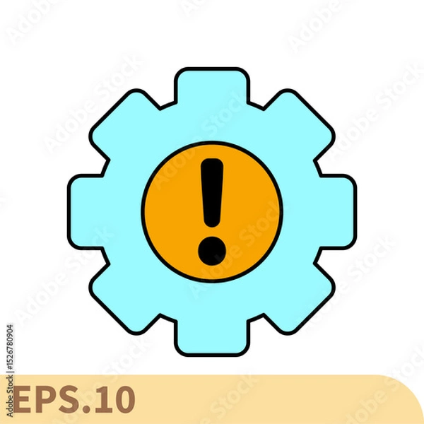 Obraz risk management icons  symbol vector elements for infographic web
