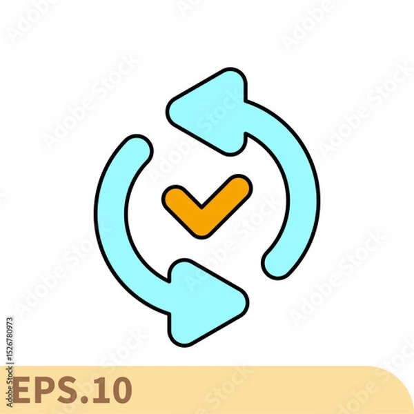 Obraz consistency icons  symbol vector elements for infographic web