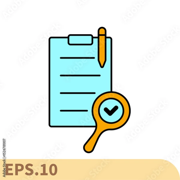 Obraz audit icons  symbol vector elements for infographic web