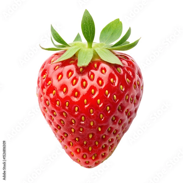 Obraz Red berry strawberry isolated on white background