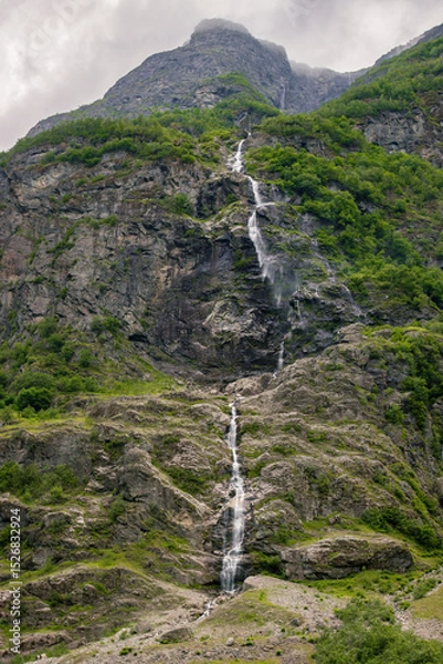 Fototapeta Views from the cruise that goes from Flam to Gudvangen (Norway)