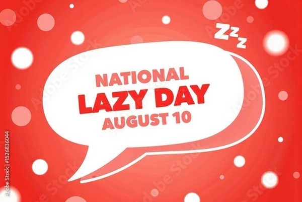 Fototapeta national lazy day august 10
