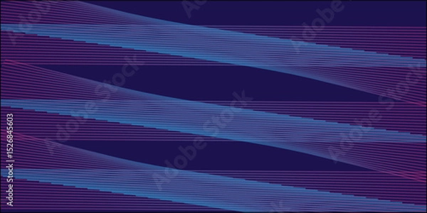 Fototapeta Abstract background with Floawing particles wave pattern colorful gradient blue purple pink. Digital 