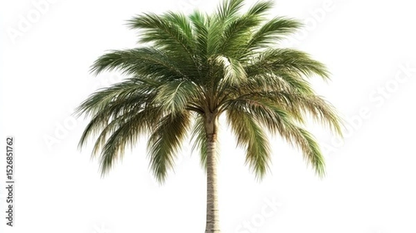 Fototapeta palm tree isolated on white background