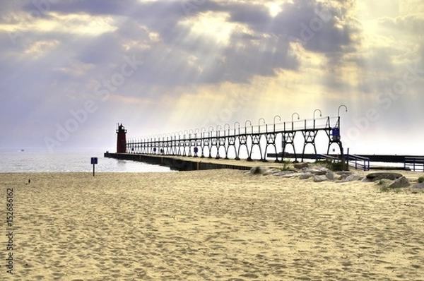 Obraz Rays Over the Pier