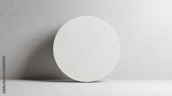 Fototapeta white circle round