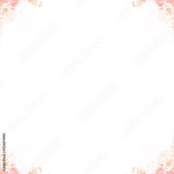 Fototapeta Luxury Sparkling Bokeh Border Frame PNG File With Transparent Background