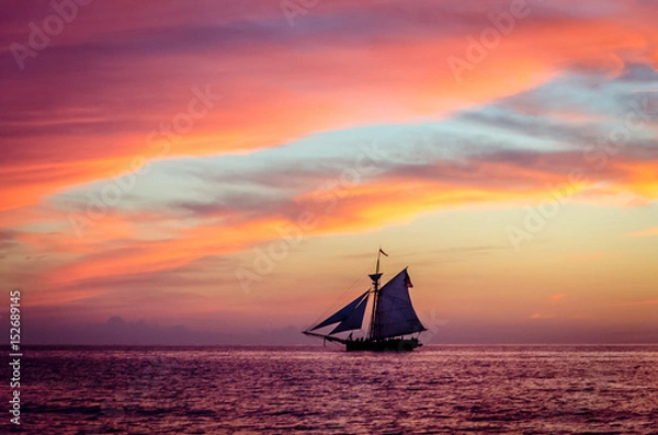 Fototapeta Silhouette against Fire