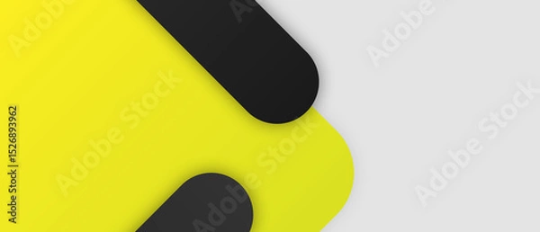 Fototapeta Black and yellow background color with stripe line shape