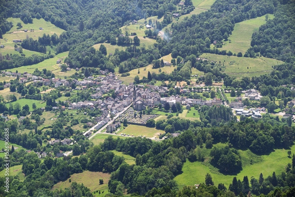 Fototapeta Massat commune française, dans le département de l'Ariège en région Occitanie
