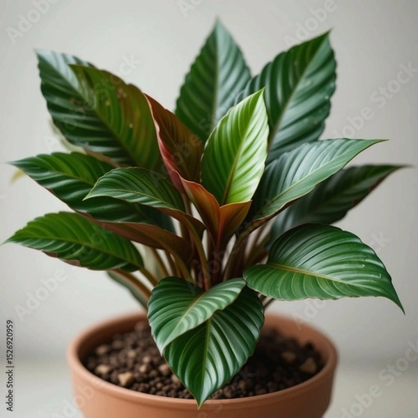 Obraz  Calathea in a pot, close-up, professional photo, stock photo