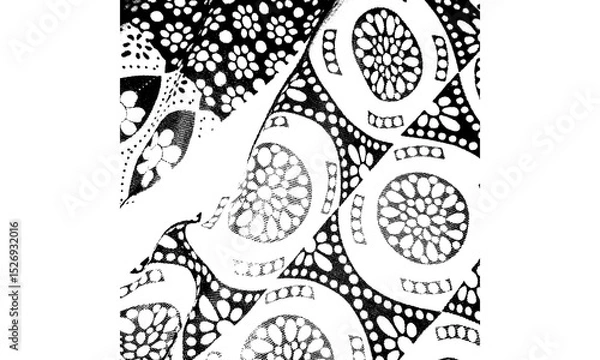 Obraz black and white background with circles