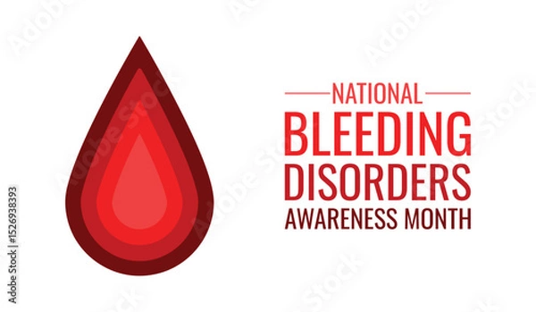 Obraz National Bleeding Disorders awareness month is observed every year in March,  to raise awareness of hemophilia, VWD, and other inheritable bleeding disorders.