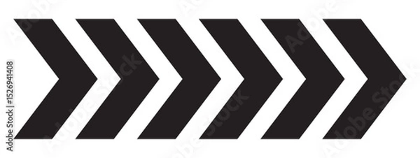Fototapeta Black arrow Simple icon set on white background. Vector Illustration eps 10,