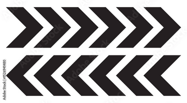 Fototapeta Dynamic moving arrow symbol. Arrow dynamic symbol. Speed, fast arrows symbols set elements. Chevron arrow icon. vector illustration eps 10,