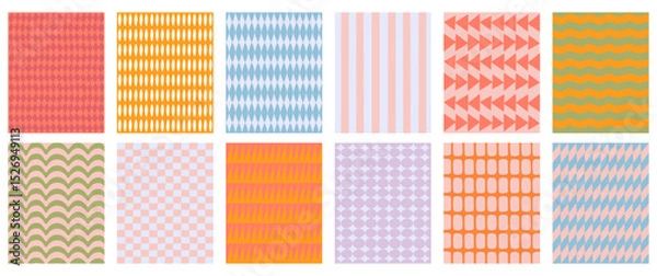 Fototapeta Vector set of hand drawn cut out style  frames and borders - abstract design elements for decoration or logo design templates, prints, placards with copy space for text