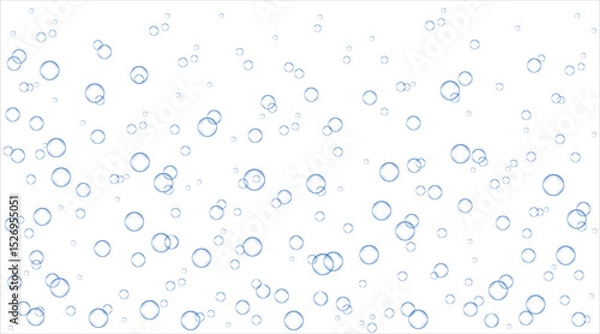 Fototapeta Underwater air bubble effect.