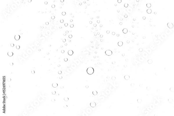 Fototapeta Abstract air bubbles pattern isolated on a white background