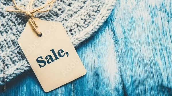 Fototapeta Stylish and uncluttered poster with the word "Sale" in capital letters, used for online store promotions and sales announcements.